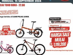 Transmart Full Day Sale Tebar Diskon, Sepeda Cuma Rp 1 Jutaan