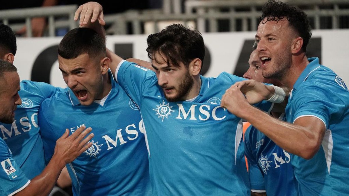 Napoli kini memuncaki klasemen sementara Serie A. Foto: NurPhoto via Getty Images/NurPhoto