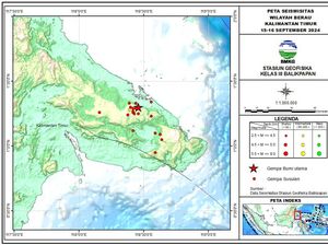 BMKG Catat 19 Gempa Susulan Usai Gempa M 5,5 di Berau Kaltim Semalam