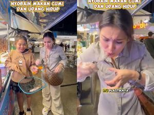 Ayu Ting Ting Cicip Cumi dan Udang Hidup di Bangkok, Ini Komentarnya Ayu Ting Ting Cicip Cumi dan Udang Hidup di Bangkok, Ini Komentarnya