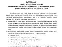 Klungkung Krisis Anggaran, Rapat Dilarang Sediakan Makanan