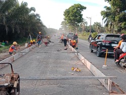 Ada Pengecoran Jalan, Hindari Jalinsum di Wilayah Asahan Ini hingga 5 Oktober