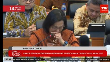 Sambil Menangis Sri Mulyani Pamitan ke DPR