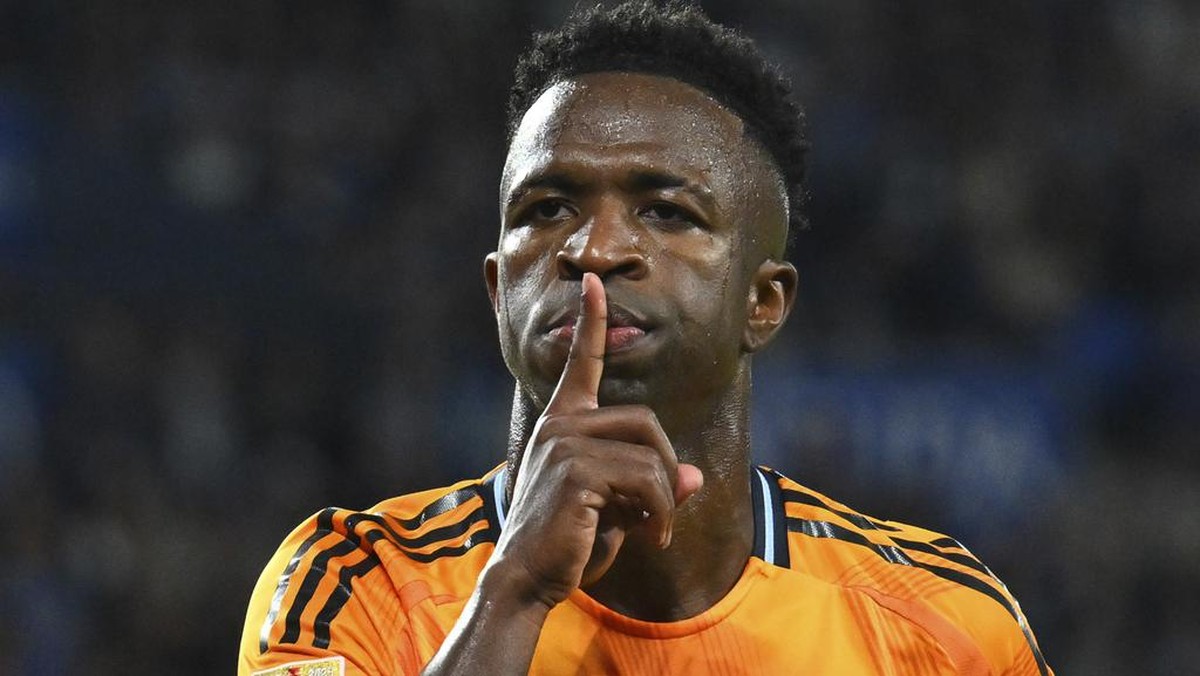Vinicius Junior kena sindir Leganes. (Foto: AP/Miguel Oses)