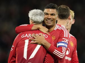 Saat Casemiro Cegat Garnacho Berselebrasi ala CR7