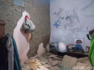 Efek Guncangan Gempa di Garut