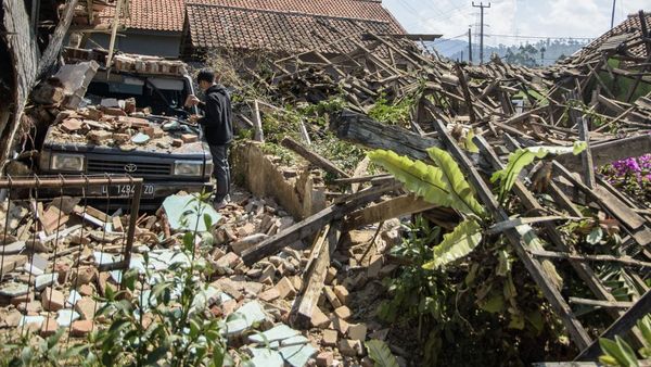 Begini Kerusakan Akibat Gempa Bumi di Kertasari Kabupaten Bandung