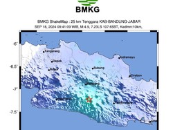 Tentang Sesar Garsela, Pemicu Gempa M 4,9 Bandung 18 September 2024