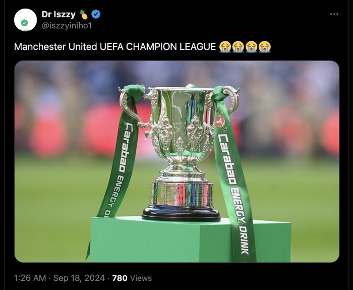 MU Carabao Cup Meme