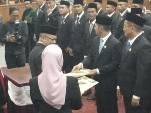 35 Anggota DPRD Dilantik, Ada Istri dan 4 Keluarga Eks Bupati Bangka