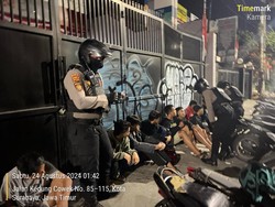 Balap Liar di Kedung Cowek Surabaya Dibubarkan, 6 Remaja Diamankan