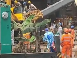 Operator PT KIJA Morowali Dilarikan ke RS Usai Tertimpa Komponen Crane