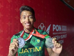 Angota Polsek Solokuro Lamongan Sabet 2 Medali Perak di PON 2024