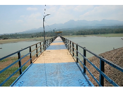 Penampakan Debit Air Waduk Gembong Pati Menyusut Imbas Kemarau