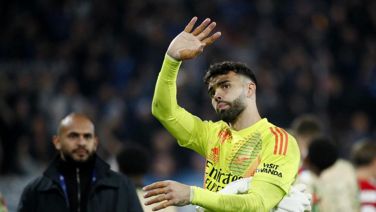 Kiper Arsenal David Raya (Foto: REUTERS/Alessandro Garofalo)