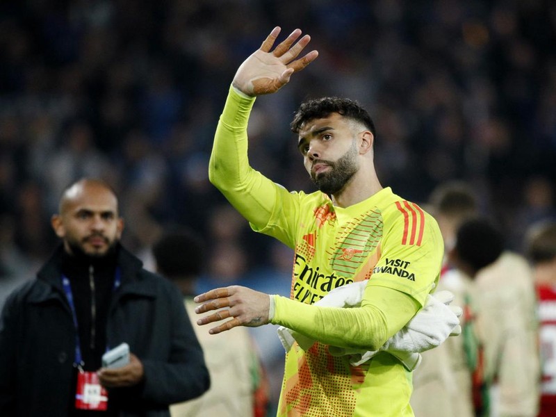Soccer Football - Champions League - Atalanta v Arsenal - Gewiss Stadium, Bergamo, Italy - September 19, 2024 Arsenal's David Raya after the match REUTERS/Alessandro Garofalo
