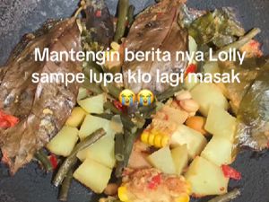 Viral Efek Kepo Soal Lolly, Emak-emak Lupa Masak Sayur Sampai Gosong