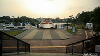 Potret Alun-alun Barat Kota Depok, Sudah Diresmikan tapi Masih Ditutup