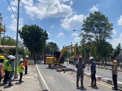 Separator Ring Road Utara Sleman Dibongkar buat Tol Jogja-Solo