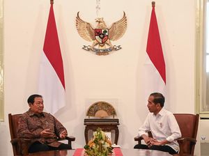 Momen Jokowi-SBY Gelar Pertemuan Tertutup di Istana