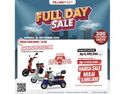 Sepeda Listrik di Transmart Full Day Sale Diskon Hingga 45%
