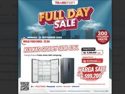 Kulkas Side by Side Diskon Hampir 3 Juta di Transmart Full Day Sale