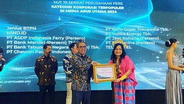 Top! ASDP Sabet 3 Penghargaan Media Relations dari Serikat Perusahaan Pers