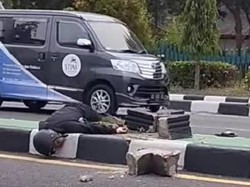 Laka Tunggal, Pemotor Tergeletak di Median Jalan Jogja-Solo Klaten