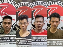4 Pengedar Narkoba di Mura Diringkus, 1 Lagi Asyik Jual Sabu di Pinggir Jalan
