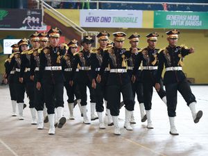 Ratusan Pelajar Banyuwangi Ikuti  Kompetisi Kreasi Baris Berbaris Ratusan Pelajar Banyuwangi Ikuti  Kompetisi Kreasi Baris Berbaris