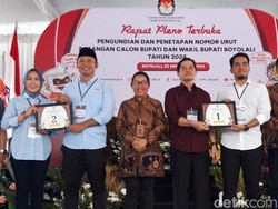 Nomor Urut Pilkada Boyolali: Marsono-Saiful 1, Agus-Fajar 2