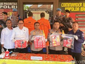 Dua Residivis Pengedar Narkoba di Karangasem Ditangkap