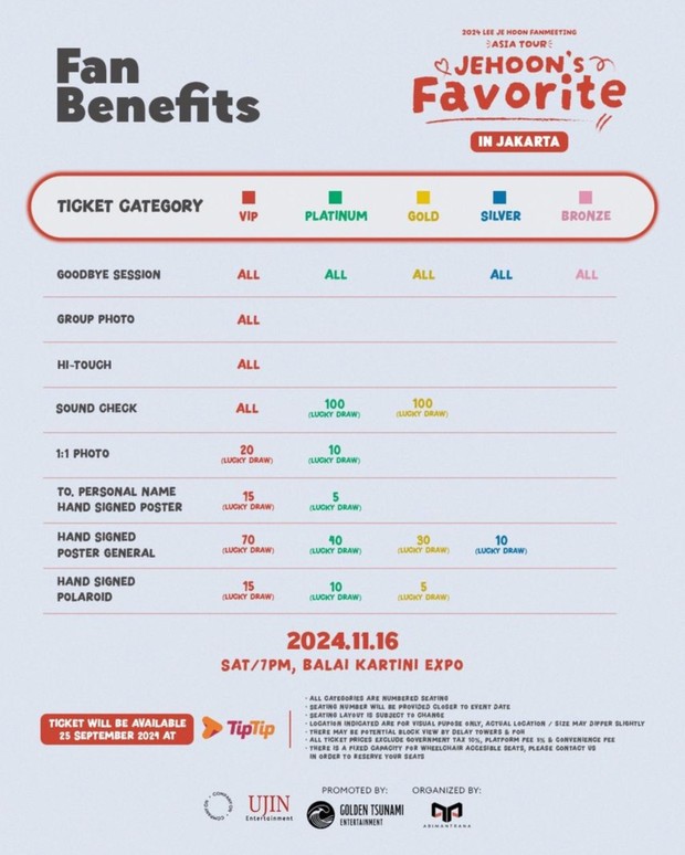 Poster fan benefit fanmeeting Lee Je Hoon 'Jehoon's Favorite' di Jakarta/ Foto: instagram.com/ujin.ent_official Poster fan benefit fanmeeting Lee Je Hoon 'Jehoon's Favorite' di Jakarta