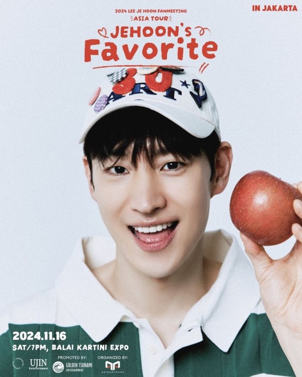 Poster fanmeeting Lee Je Hoon 'Jehoon's Favorite' di Jakarta/ Foto: instagram.com/ujin.ent_official Poster fanmeeting Lee Je Hoon 'Jehoon's Favorite'