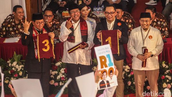 Salam Metal Pramono-Rano Terima Nomor Urut 3 Pilgub Jakarta