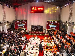 Suasana Jelang Pengundian Nomor Urut Pilgub Jakarta 2024