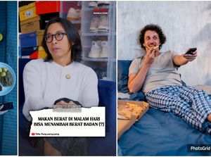 Apa Benar Makan Malam Bikin BB Naik? Ini Penjelasan Dokter Tirta Apa Benar Makan Malam Bikin BB Naik? Ini Penjelasan Dokter Tirta