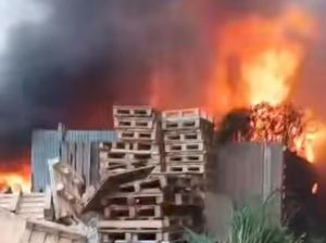 Lapak Limbah Plastik-Kayu di Bogor Terbakar gegara Warga Bakar Sampah