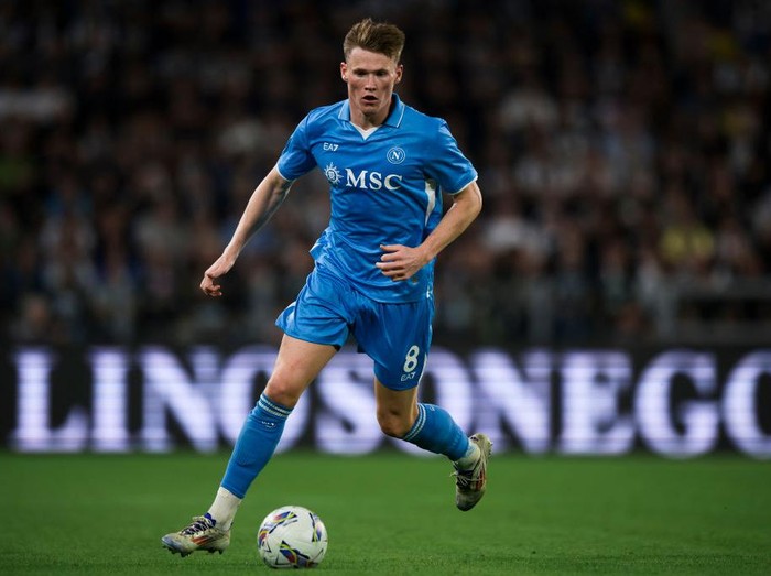 ALLIANZ STADIUM, TURIN, ITALY - 2024/09/21: Scott McTominay of SSC Napoli in action during the Serie A football match between Juventus FC and SSC Napoli. The match ended 0-0 tie. (Photo by Nicolò Campo/LightRocket via Getty Images)