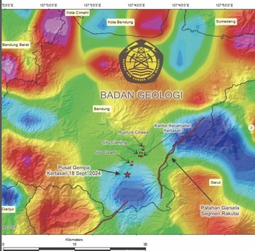 Badan Geologi: Gempa Bandung 18 September karena Sesar Baru Kertasari