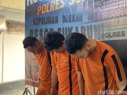 Akhir Pelarian Trio Begal Sadis Bergolok di Sukabumi
