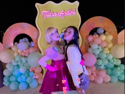 8 Foto Pesta Ultah Tiara Andini Bertema Bikini Bottom, Dihadiri Alshad Ahmad
