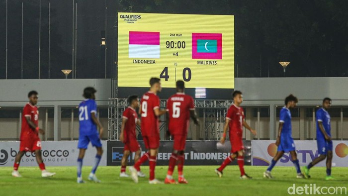 Aksi Timnas Indonesia U-20 Bantai Maladewa 4-0 Timnas Indonesia U-20 meraih hasil manis di matchday pertama Grup F Kualifikasi Piala Asia U-20 2025. Garuda Muda menang 4-0. Indonesia vs Maladewa berlangsung di Stadion Madya, Senayan, Rabu (25/9/2024) malam WIB.