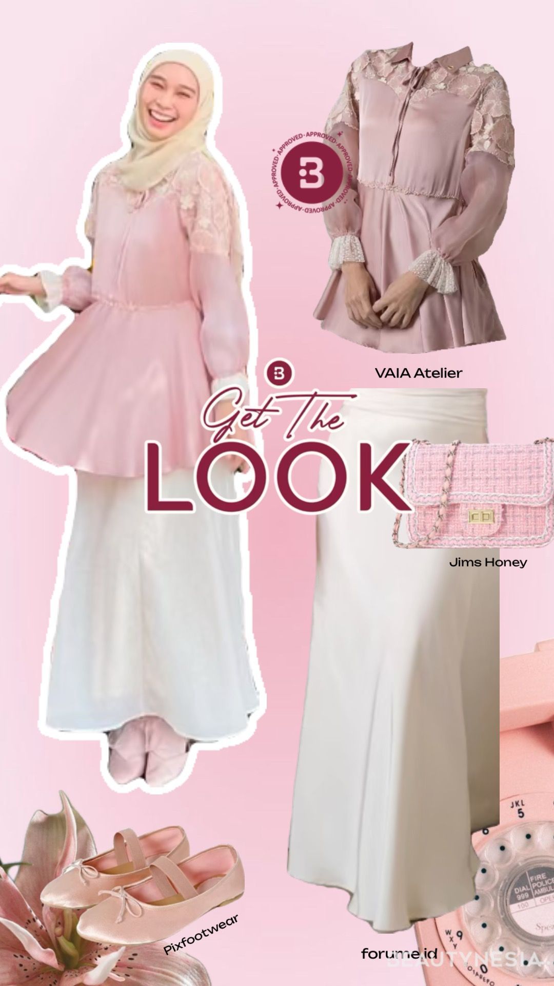 Get The Look: Ide Outfit Coquette untuk Hijabers ala Astri Ratnasari