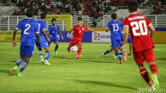 Timnas Indonesia U-20 Vs Maladewa Imbang di Babak Pertama Timnas Indonesia U-20 vs Maladewa bertemu di matchday pertama Grup F Kualifikasi Piala Asia U-20 2025. Di babak pertama skor masih imbang 0-0. Indonesia vs Maladewa berlangsung di Stadion Madya, Senayan, Rabu (25/9/2024) malam WIB.