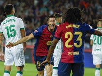 Video: Barcelona Menang Tipis 1-0 Vs Getafe, Lewandowski Cetak Gol