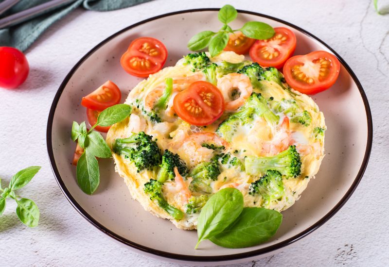 Resep Omelet Udang dan Brokoli