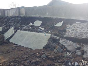 Waduh! Baru 2 Hari Rampung, Saluran Air di Kampung Seni Borobudur Ambrol