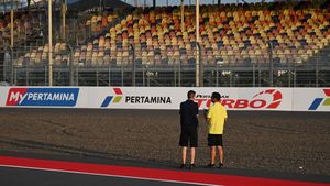 Suasana Persiapan MotoGP di Sirkuit Mandalika
