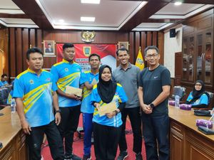 Disbudporapar Lepas 33 Atlet Klaten Wakili Jateng di Peparnas Ke-17 Solo